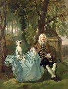 Thomas Gainsborough Portrait of Mr and Mrs Carter of Bullingdon House painting